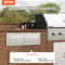 Outdoor Kitchen Drawers 295 Wide Stainless Steel Horizontal Double BBQ Access Drawers With Smooth S 2