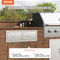 Outdoor Kitchen Drawers 295 Wide Stainless Steel Horizontal Double BBQ Access Drawers With Smooth S 2