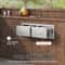 Outdoor Kitchen Drawers 295 Wide Stainless Steel Horizontal Double BBQ Access Drawers With Smooth S 3