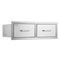 Outdoor Kitchen Drawers 295 Wide Stainless Steel Horizontal Double BBQ Access Drawers With Smooth S 8