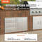 Outdoor Kitchen Drawer Combo 383W Stainless Steel Triple Drawers With Side Access Door For BBQ Isla 2