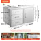Outdoor Kitchen Drawer Combo 383W Stainless Steel Triple Drawers With Side Access Door For BBQ Isla 7