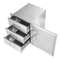 Outdoor Kitchen Drawer Combo 383W Stainless Steel Triple Drawers With Side Access Door For BBQ Isla 9