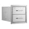 Outdoor Kitchen Drawers Stainless Steel BBQ Island Storage With Smooth Sliding Rails Handle 8