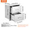 Flush Mount Double BBQ Island Drawers Outdoor Kitchen Drawers Stainless Steel Storage For Grill Sta 7