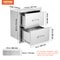 Flush Mount Double BBQ Island Drawers Outdoor Kitchen Drawers Stainless Steel Storage For Grill Sta 7