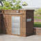 Outdoor Kitchen BBQ Island Drawers Stainless Steel Double Access Storage With Builtin Paper Towel H 6