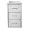 Outdoor Kitchen BBQ Island Drawers Stainless Steel Double Access Storage With Builtin Paper Towel H 10