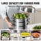 5-Tier Stainless Steel Dumpling Steamer Pot – 30cm/11.8 Dia, Works with Gas & Electric Stove Top.