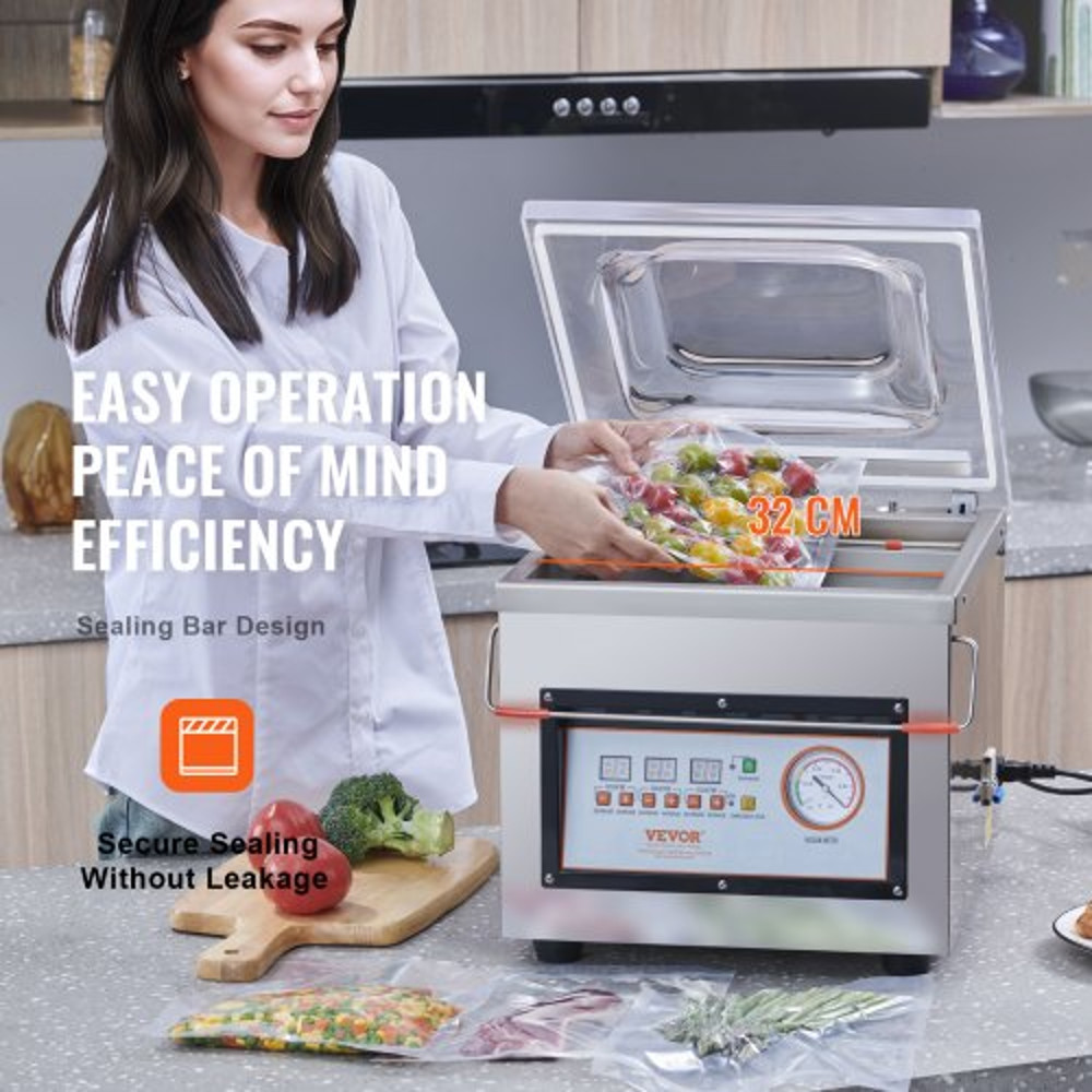 Commercial Chamber Vacuum Sealer – 110V Packaging Machine with 260mm Seal Bar