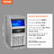 Industrial Ice Maker Machine, 110V Commercial Ice Maker, 40 Ice Cubes Per Plate, 80LBS/24H, Auto Clean, Stainless Steel