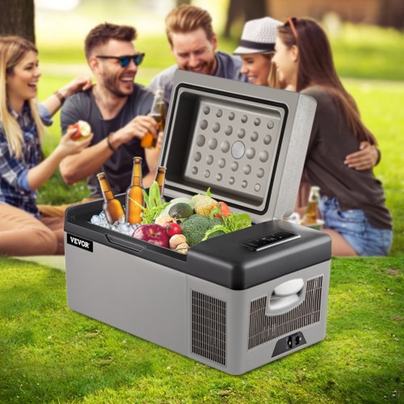 Portable Refrigerator With App Control AC Car Fridge Freezer Electric Compressor Cooler For Travel 2