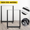 Heavy Duty Steel Table Legs, Black Square Industrial Metal Dining Legs for Desk, Coffee Table, and Furniture DIY