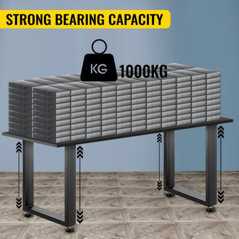 Heavy Duty Steel Table Legs, Black Square Industrial Metal Dining Legs for Desk, Coffee Table, and Furniture DIY