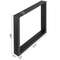 Black Steel Table Legs Set, Heavy Duty Square Box Section Industrial Country Style Dining Table Desk Legs for Wood