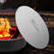 Fire Pit Lid Round Stainless Steel Fire Pit Ring Cover HeavyDuty Burner Lid For Round Outdoor Patio 1