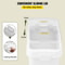 Food Ingredient Bin With Scoop Cup Storage Container With Sliding Lid Wheels Commercial Kitchen Gr 4