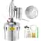 70L 185Gal Alcohol Distiller 304 Stainless Steel Wine Making Boiler Home Kit With Thermometer For W 0