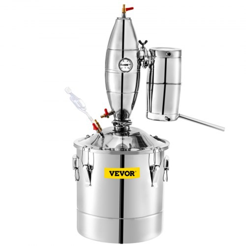 70L 185Gal Alcohol Distiller 304 Stainless Steel Wine Making Boiler Home Kit With Thermometer For W 8