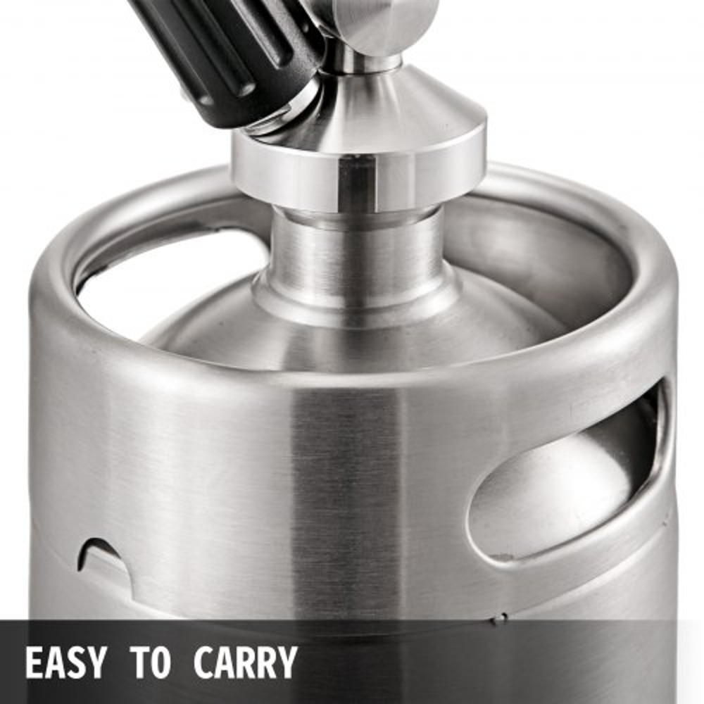 2L Nitro Brew Coffee Maker, Professional Nitro Cold Brew Coffee Maker, Portable Stainless Steel Keg with Easy-Pour