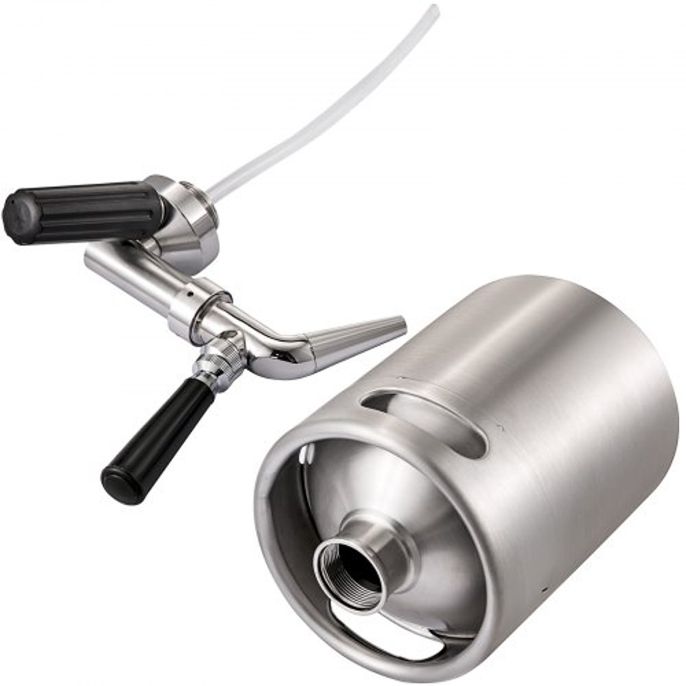 2L Nitro Brew Coffee Maker, Professional Nitro Cold Brew Coffee Maker, Portable Stainless Steel Keg with Easy-Pour