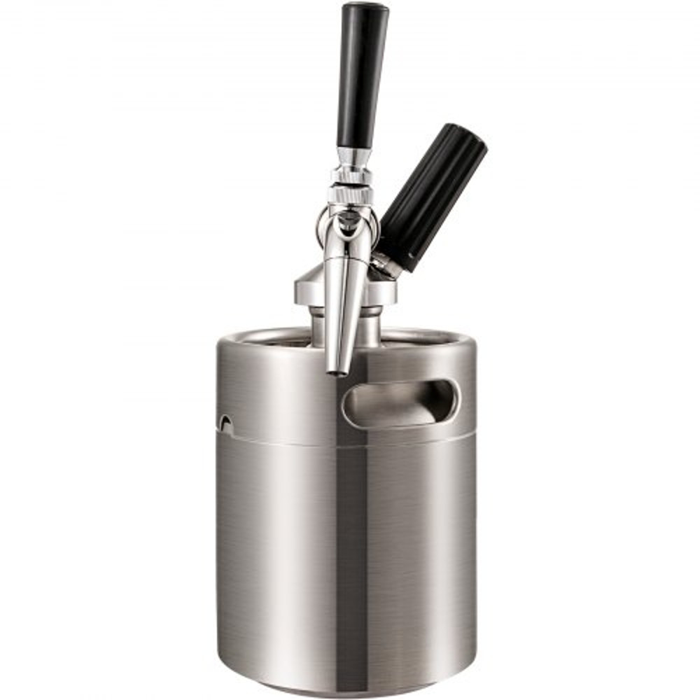 2L Nitro Brew Coffee Maker, Professional Nitro Cold Brew Coffee Maker, Portable Stainless Steel Keg with Easy-Pour