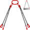 5ft G80 Alloy Steel Chain Sling 516 4Leg Engine Lift Chain With Grab Hooks 3 Ton11000 Lbs Capacity 1