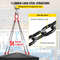5ft G80 Alloy Steel Chain Sling 516 4Leg Engine Lift Chain With Grab Hooks 3 Ton11000 Lbs Capacity 3