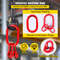 5ft G80 Alloy Steel Chain Sling 516 4Leg Engine Lift Chain With Grab Hooks 3 Ton11000 Lbs Capacity 4