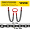 5ft G80 Alloy Steel Chain Sling 516 4Leg Engine Lift Chain With Grab Hooks 3 Ton11000 Lbs Capacity 7