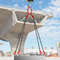 5ft G80 Alloy Steel Chain Sling 516 4Leg Engine Lift Chain With Grab Hooks 3 Ton11000 Lbs Capacity 0