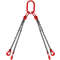 5ft G80 Alloy Steel Chain Sling 516 4Leg Engine Lift Chain With Grab Hooks 3 Ton11000 Lbs Capacity 9