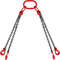 5ft G80 Alloy Steel Chain Sling 516 4Leg Engine Lift Chain With Grab Hooks 3 Ton11000 Lbs Capacity 8