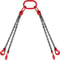 5ft G80 Alloy Steel Chain Sling 516 4Leg Engine Lift Chain With Grab Hooks 3 Ton11000 Lbs Capacity 8