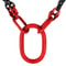 5ft G80 Alloy Steel Chain Sling 516 4Leg Engine Lift Chain With Grab Hooks 3 Ton11000 Lbs Capacity 10