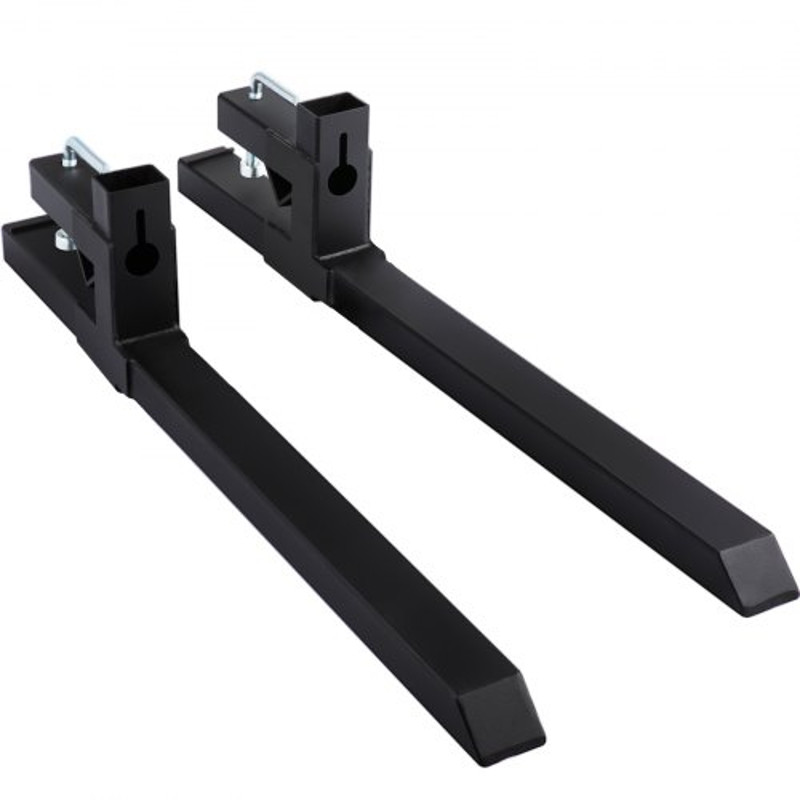 Heavy Duty Tractor Bucket Forks Clamp On Skid Steer Loader Fork Attachment For Moving Hay Logs  Sup 8
