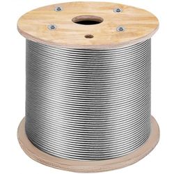 stainless steel cable strands aircraft wire rope, heavy duty 2100 lbs break strength for deck railing, porch fence