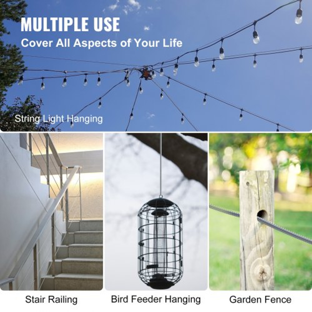Wire Rope Marine Grade Stainless Steel Cable Railing Braided Aircraft Cable For Deck Balusters Porc 6