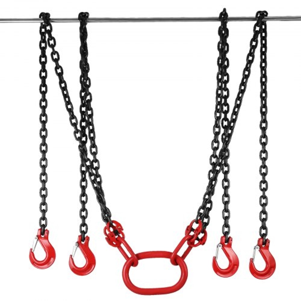 Alloy Steel Chain Sling With Legs Engine Lift Chain Hoist Lifts 3 Ton Heavy Duty Rigging For Constr 9