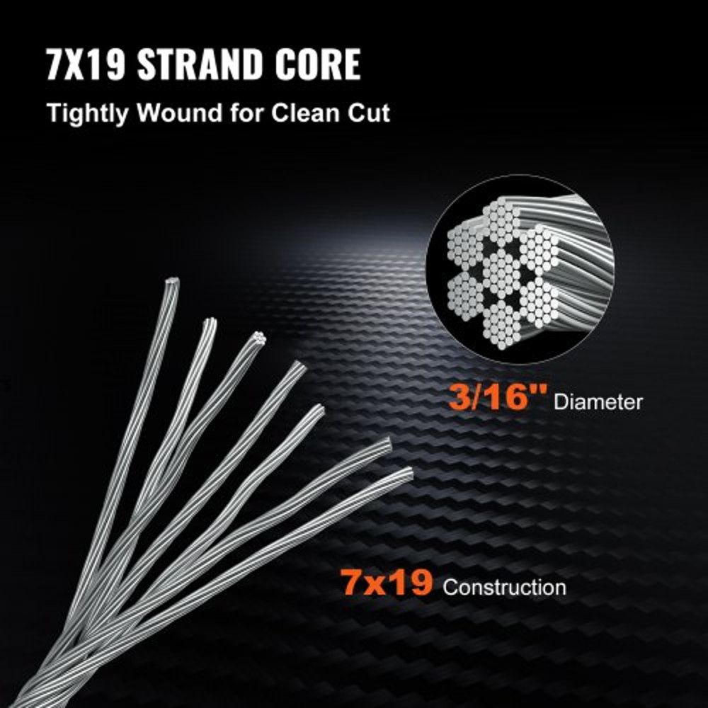 Stainless Steel Cable Reel Aircraft Grade Wire Rope For Winch Cable Replacement Deck Railing  Outdo 4