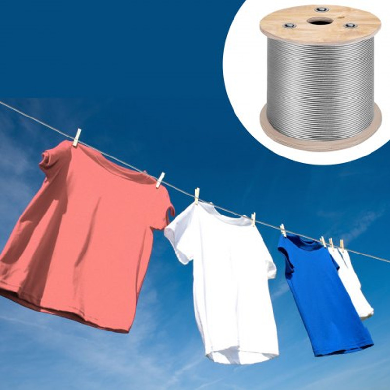 Stainless Steel Cable Reel Aircraft Grade Wire Rope For Winch Cable Replacement Deck Railing  Outdo 1