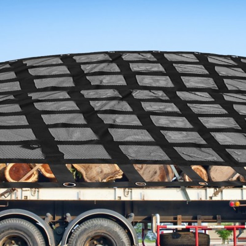 Heavy Duty Cargo Net For Pickup Truck Bed Includes Mesh Cam Buckles SHooks Cross Straps Fits Traile 1