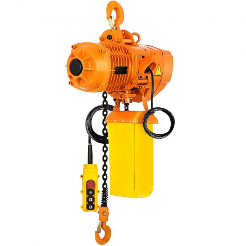 2200LBS Electric Chain Hoist 1 Ton Double Speed Lifting System With G80 Chain Pure Copper Motor  Re 1