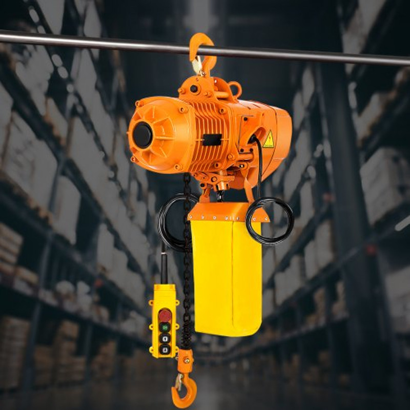 2200LBS Electric Chain Hoist 1 Ton Double Speed Lifting System With G80 Chain Pure Copper Motor  Re 0