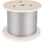 500FT T316 1x19 Marine Grade Steel Cable, 5/32" Wire Rope for Deck Railing Brackets, Handrail Stair & DIY Balustrade