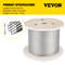 500FT T316 1x19 Marine Grade Steel Cable, 5/32" Wire Rope for Deck Railing Brackets, Handrail Stair & DIY Balustrade