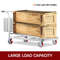 Polyurethane Iron Core Plate Casters Set 1000LBS Capacity Wheels With Side Brake 2 Swivel  2 Rigid 4