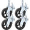 IndustrialGrade Rubber Swivel Casters With Dual Locking 360 Mobility 1100LBS Load Capacity Set Of 4 1