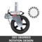 IndustrialGrade Rubber Swivel Casters With Dual Locking 360 Mobility 1100LBS Load Capacity Set Of 4 2