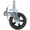 IndustrialGrade Rubber Swivel Casters With Dual Locking 360 Mobility 1100LBS Load Capacity Set Of 4 0